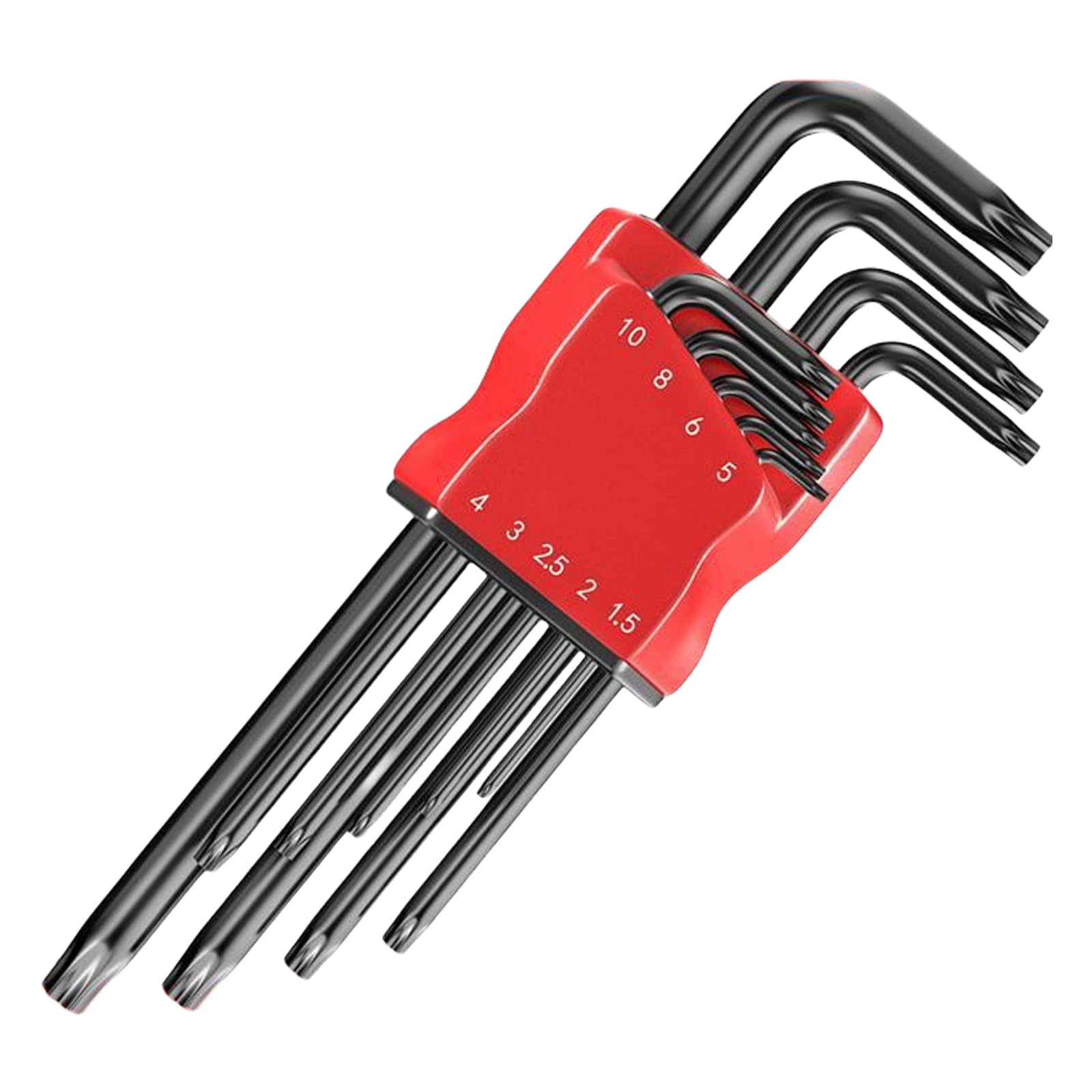Rgybao Extended Black Flowe Dutys Anticorrosion Allens Wrench Torxs Star Wrench For Electronics Assembly Furniture Installation Ergonomic Grip Screwdriver Set Torxs Compatible
