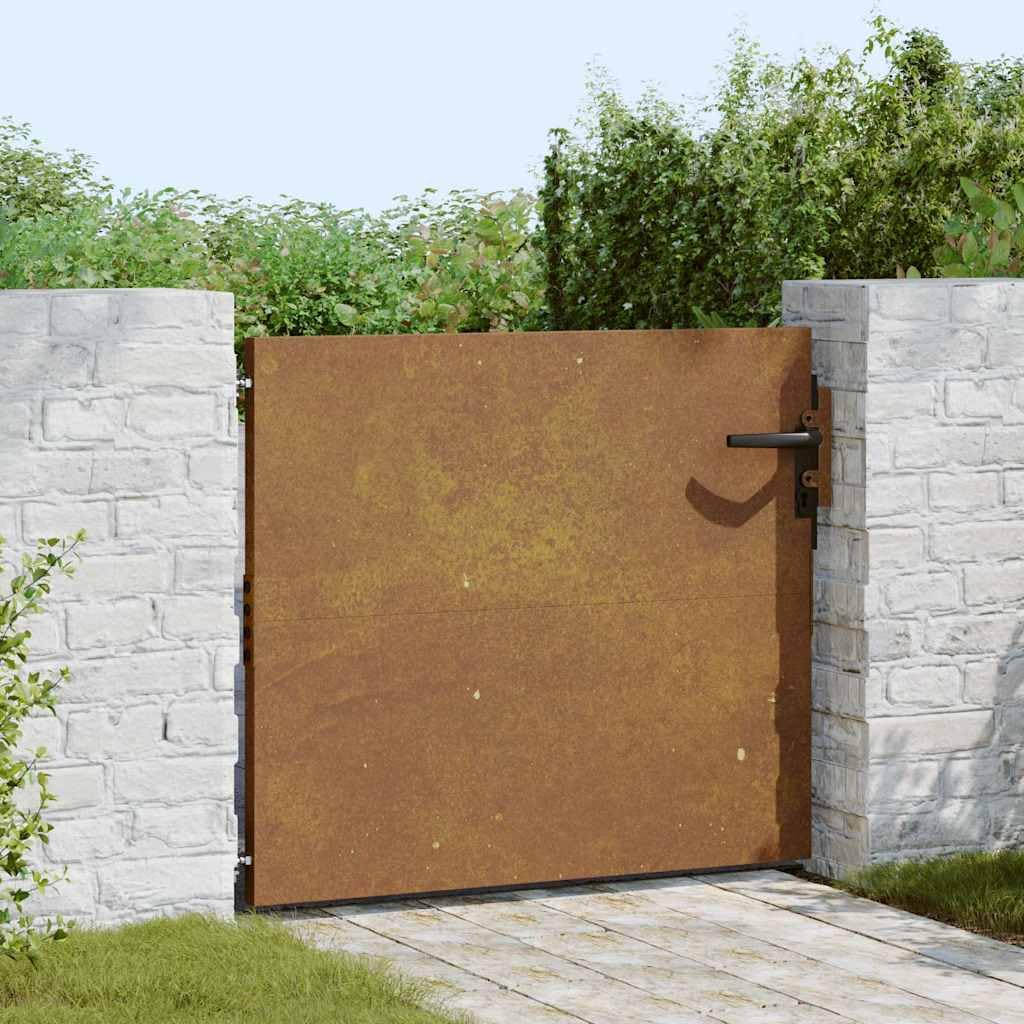 Portal de jardín 85x75 cm de acero corten