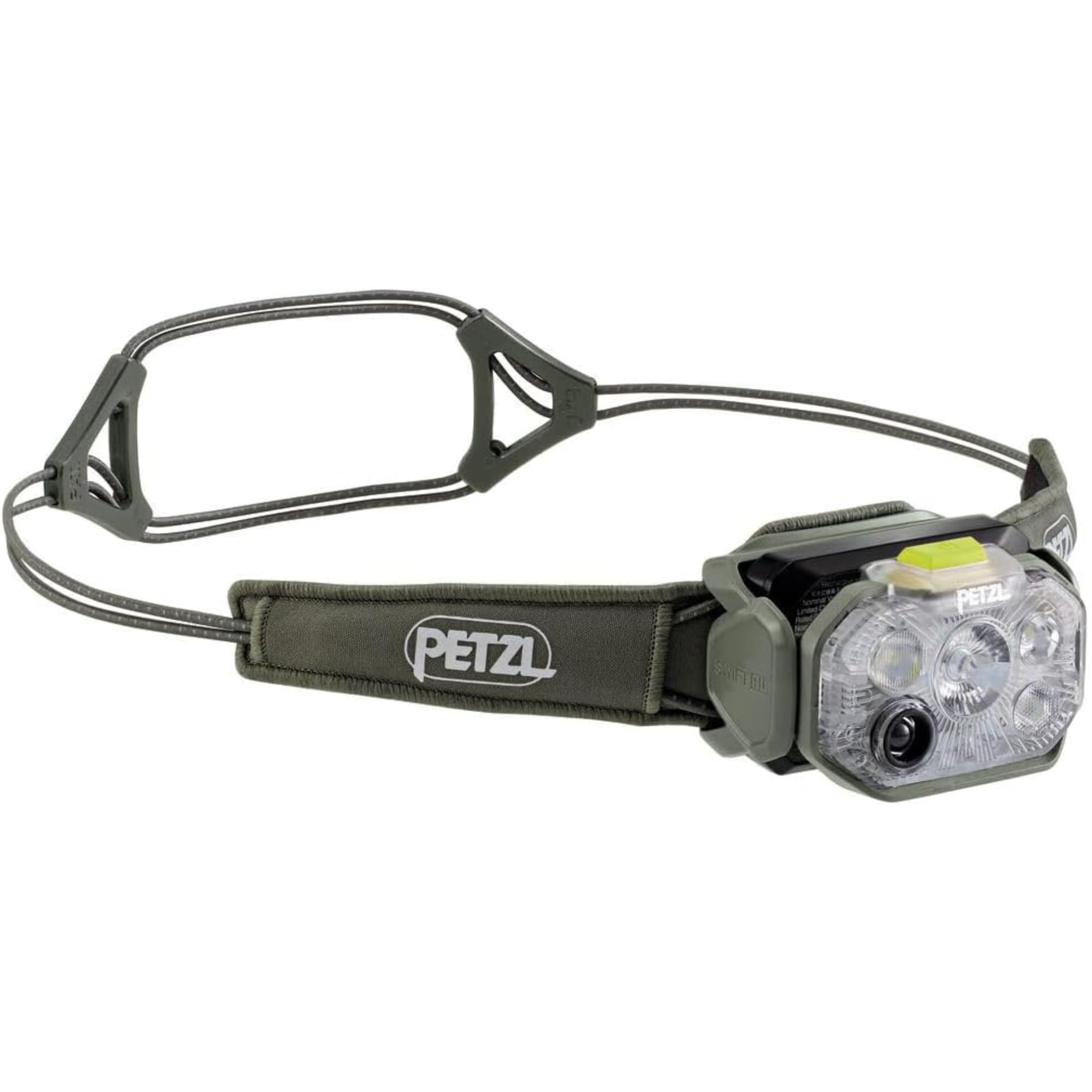 PETZL Swift RL Stirnlampe - Leichte & Wiederaufladbare 1200 Lumen Stirnlampe - Desert Green