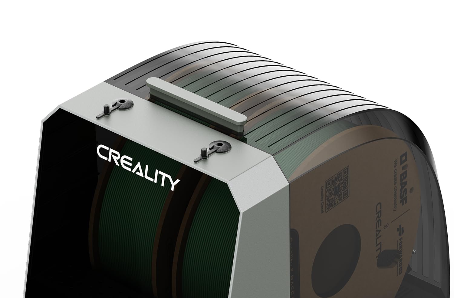 Creality Offizielle Space PI Filament Trockner Plus, 2 Rollen 3D Drucker Filament trocknerbox mit 360° Heißluftheizung, Dehydrator für PLA ABS PETG TPU 1.75/2.85mm