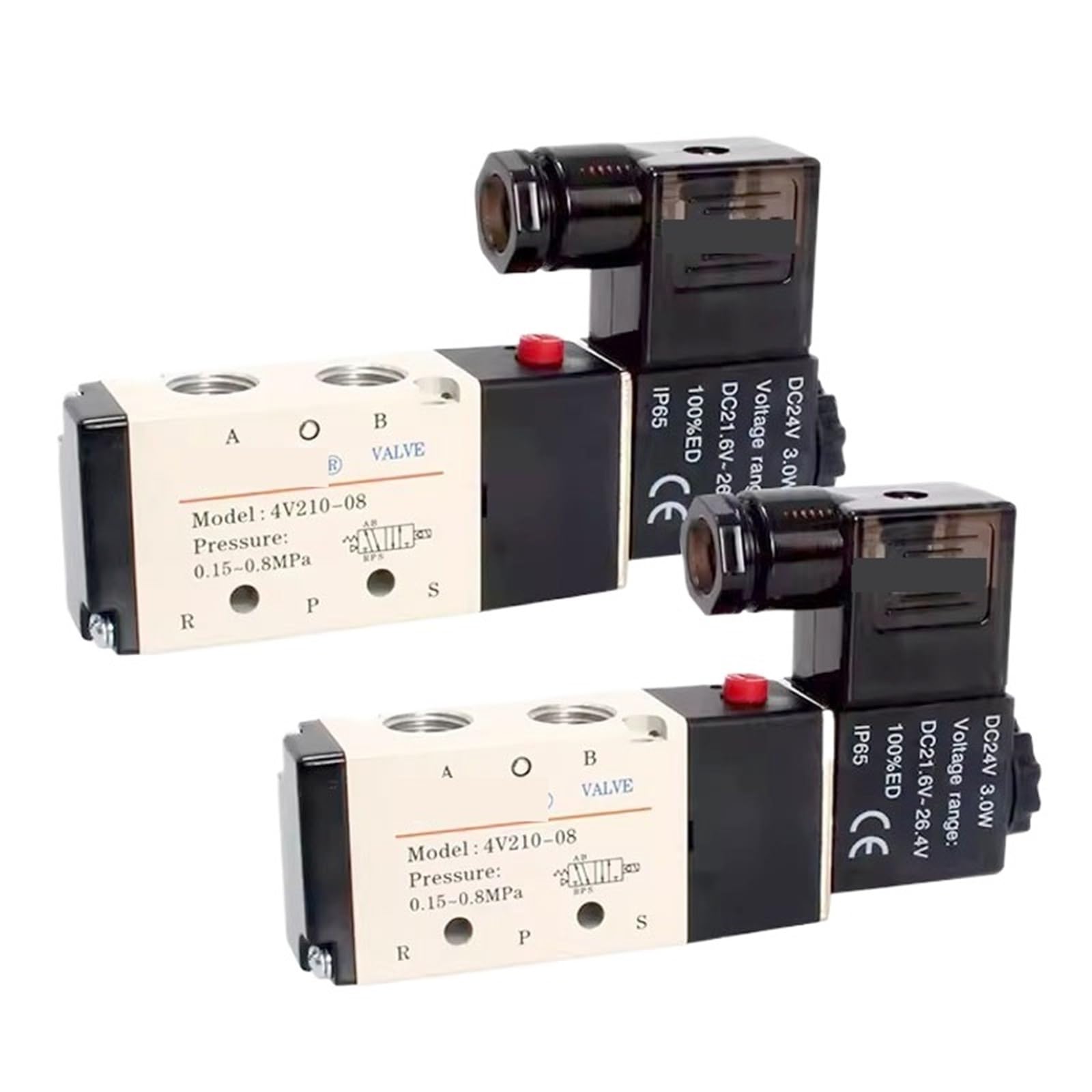 4V110-06 4V210-08 4V310-10 4V410-15 Pneumatic Electric Solenoid Valve Direction Control Solenoid Valve 12V24V110V220V(4V210-08,AC110V)