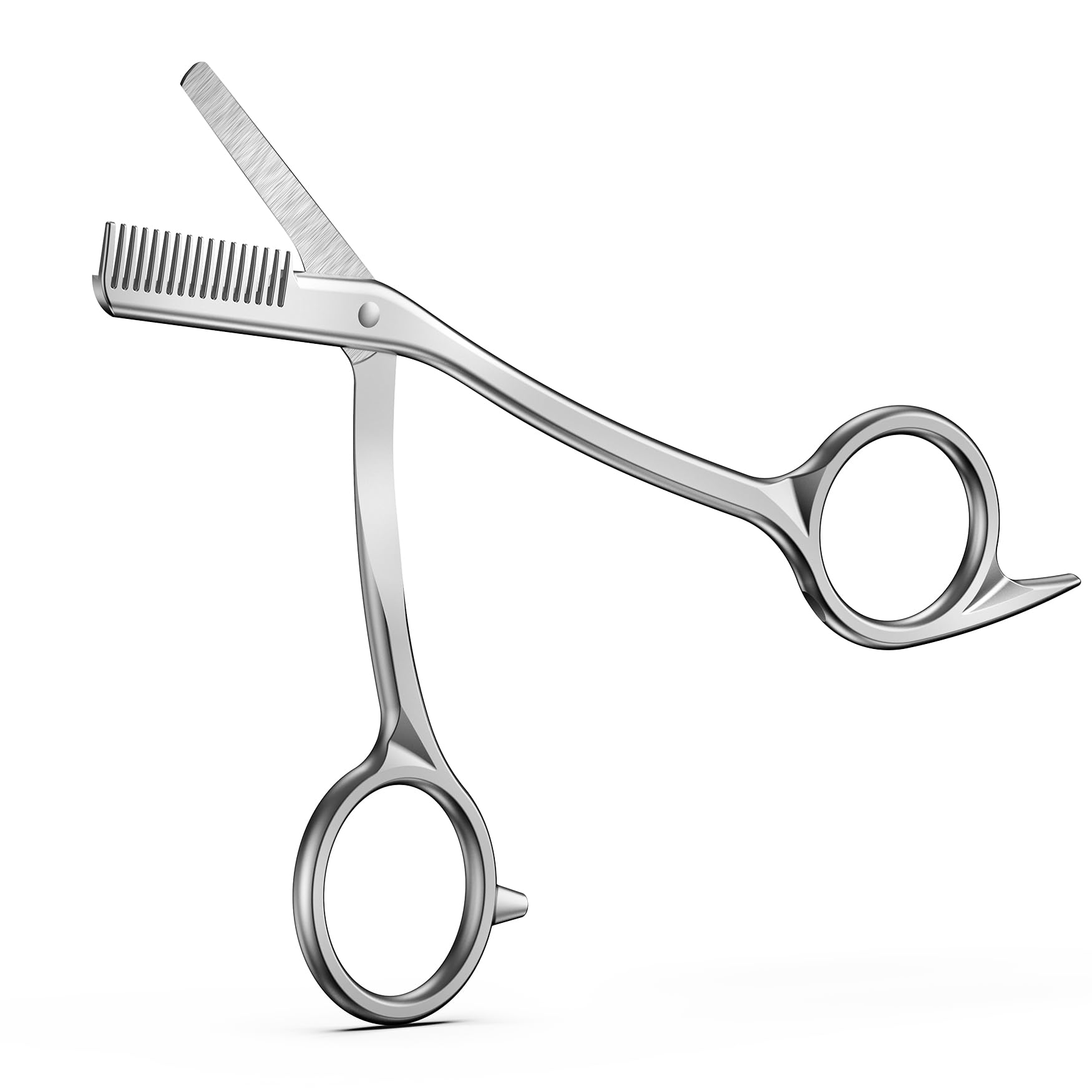FERYES Eyebrow Trimmer Scissors with Combs Stainless Steel Scissor Comb in One Precision Eyebrow Trimming Scissors for Women