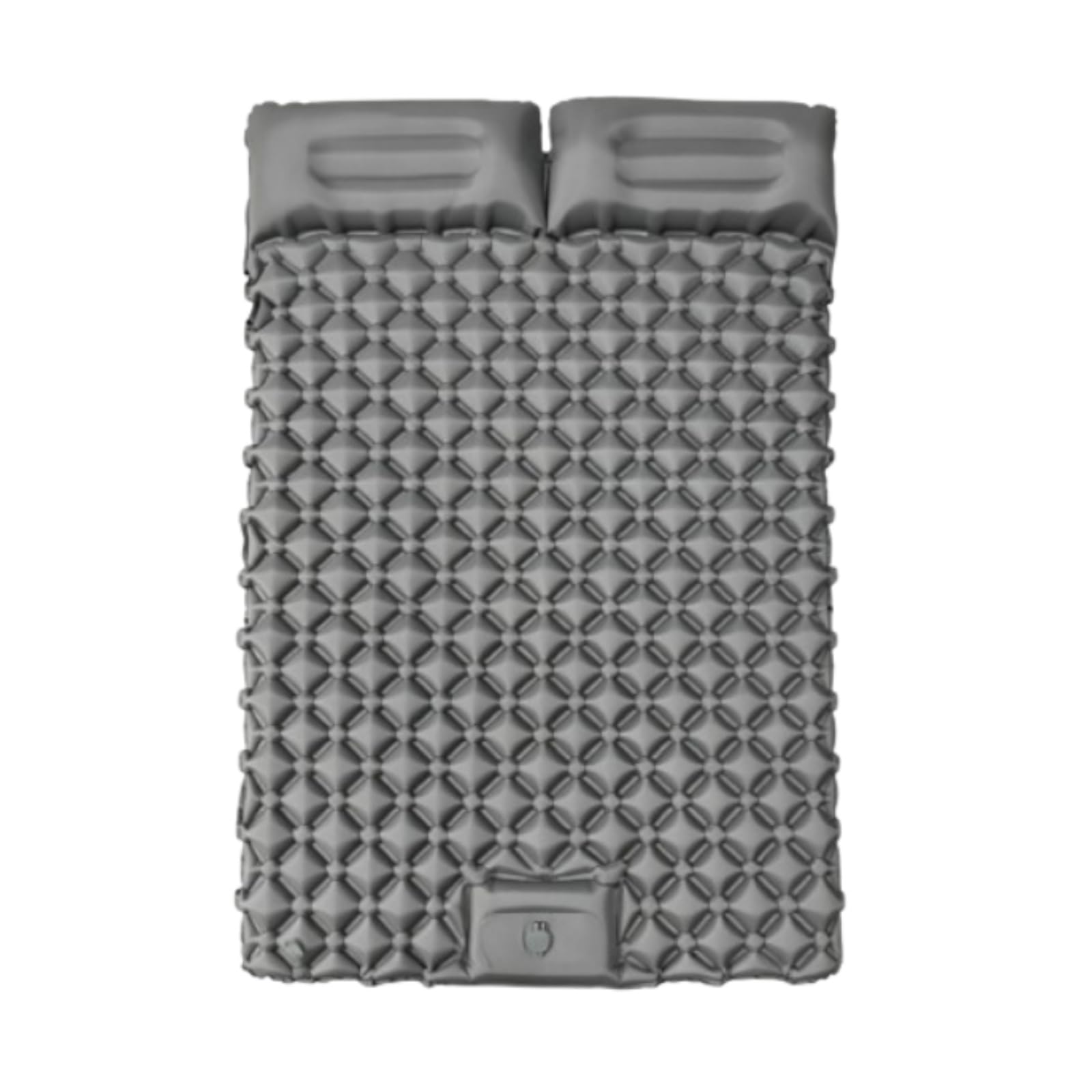 Générique Tapis de Camping Gonflable Double Couche Ultra léger 190x120cm Tapis de Camping Auto - Gonflable Coussin d'air Portable étanche Compact 33x17cm pour Camping, Plage, Tente (Gris foncé)