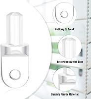 Vista 2 de Jetec 6 Pieces Horizontal Blind Hardware Wand Tip Repair Wand for Broken Assembly Replacement Kits Vertical Blinds Replacement Slats Exterior Window