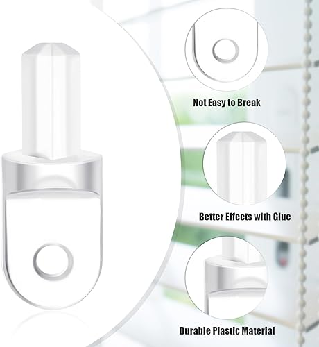 Miniatura 2 de Jetec 6 Pieces Horizontal Blind Hardware Wand Tip Repair Wand for Broken Assembly Replacement Kits Vertical Blinds Replacement Slats Exterior Window