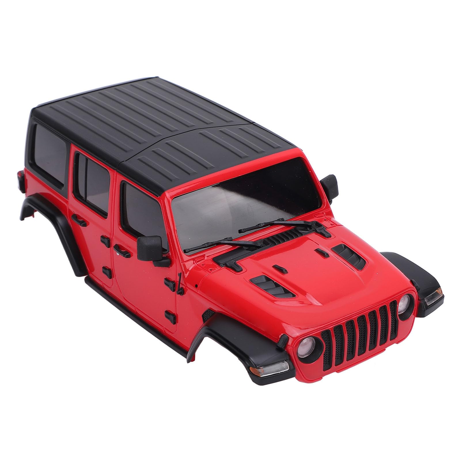 BTSEURY RC Body Shell, Plastic RC Car Body Cover, 1/24 RC Car Hard Body Shell Cover with Accessories for Axial SCX24 DIY Upgrade Parts (Red)