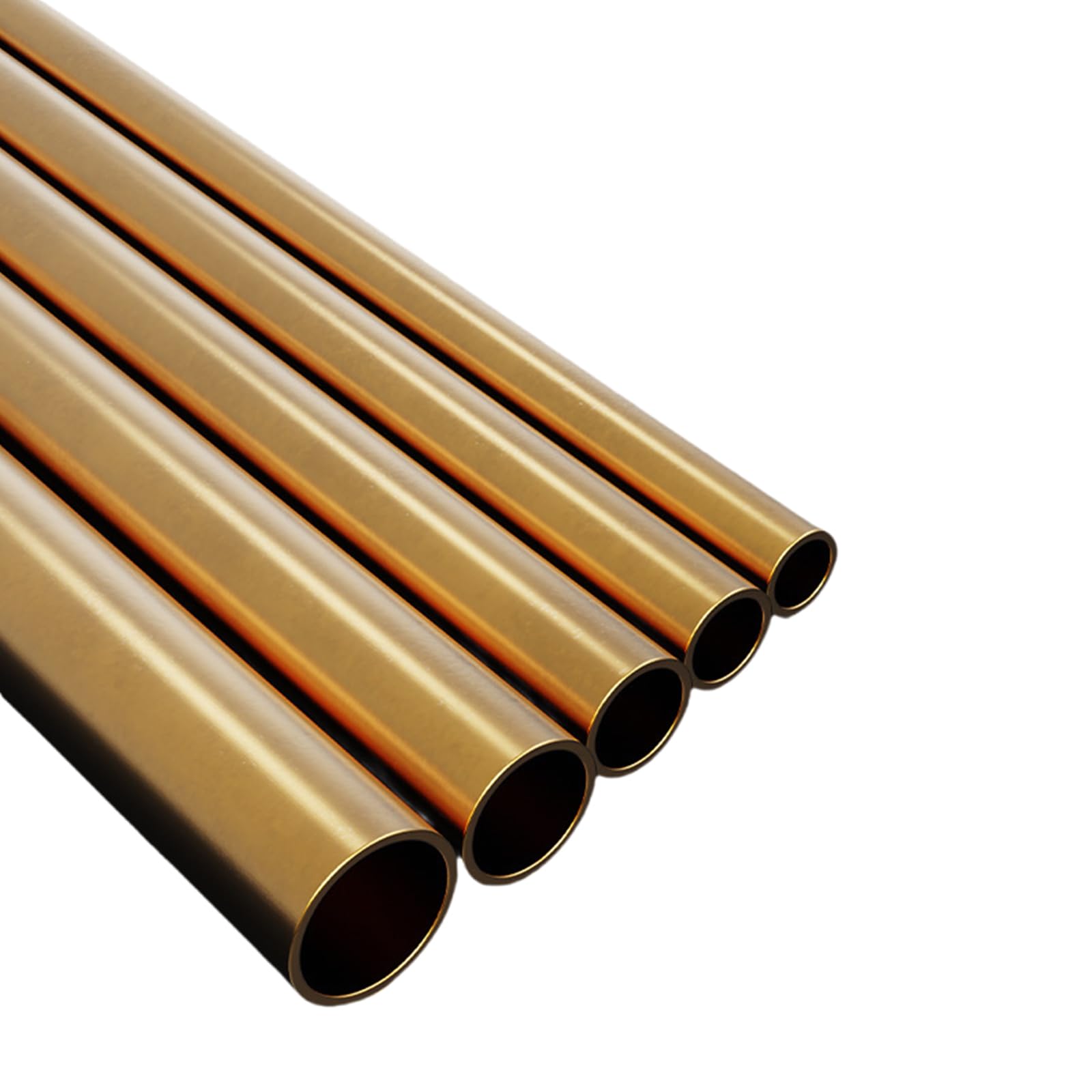 Brass Tube, Good for Machinery Equipment DIY Decorative Frame - Round Metal Tubing, 0.2mm Wall T x 500mm L (2mm)