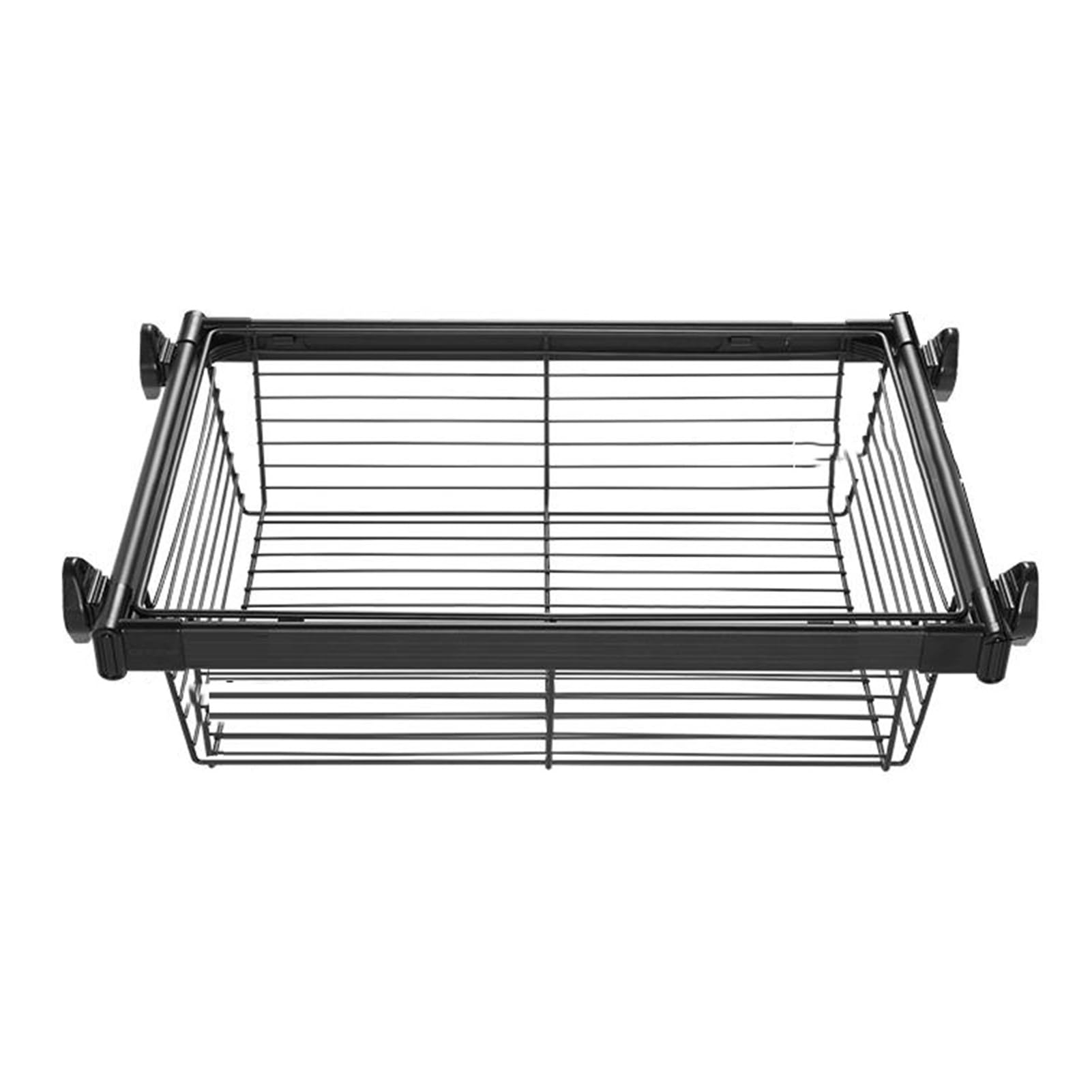 Cestini Estraibili per Armadio, cestello Estraibile in Metallo per Vestiti, Contenitore Scorrevole, per Armadio, Cucina, Bagno, Ufficio (614x456x205 mm)
