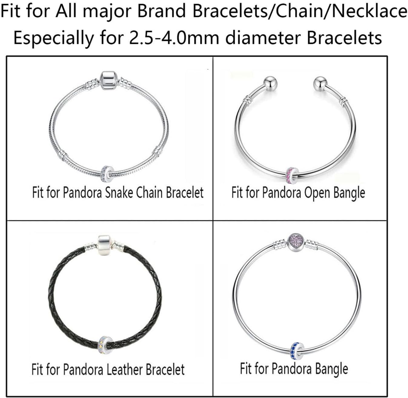 Amazon | クリップストッパー チャーム スターリングシルバー ロンデル 