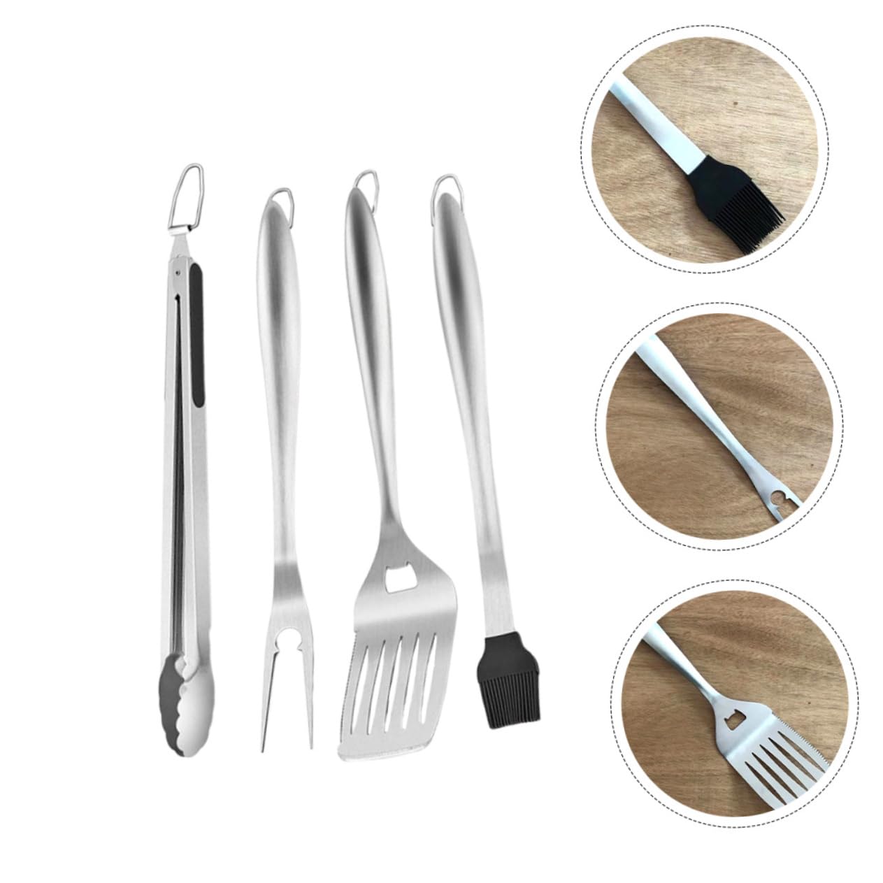 Kit Grigliata Barbecue Pinza Per Professionale Forchetta Per Spatola Per Portatile Utensili in Inossidabile Per Barbecue e