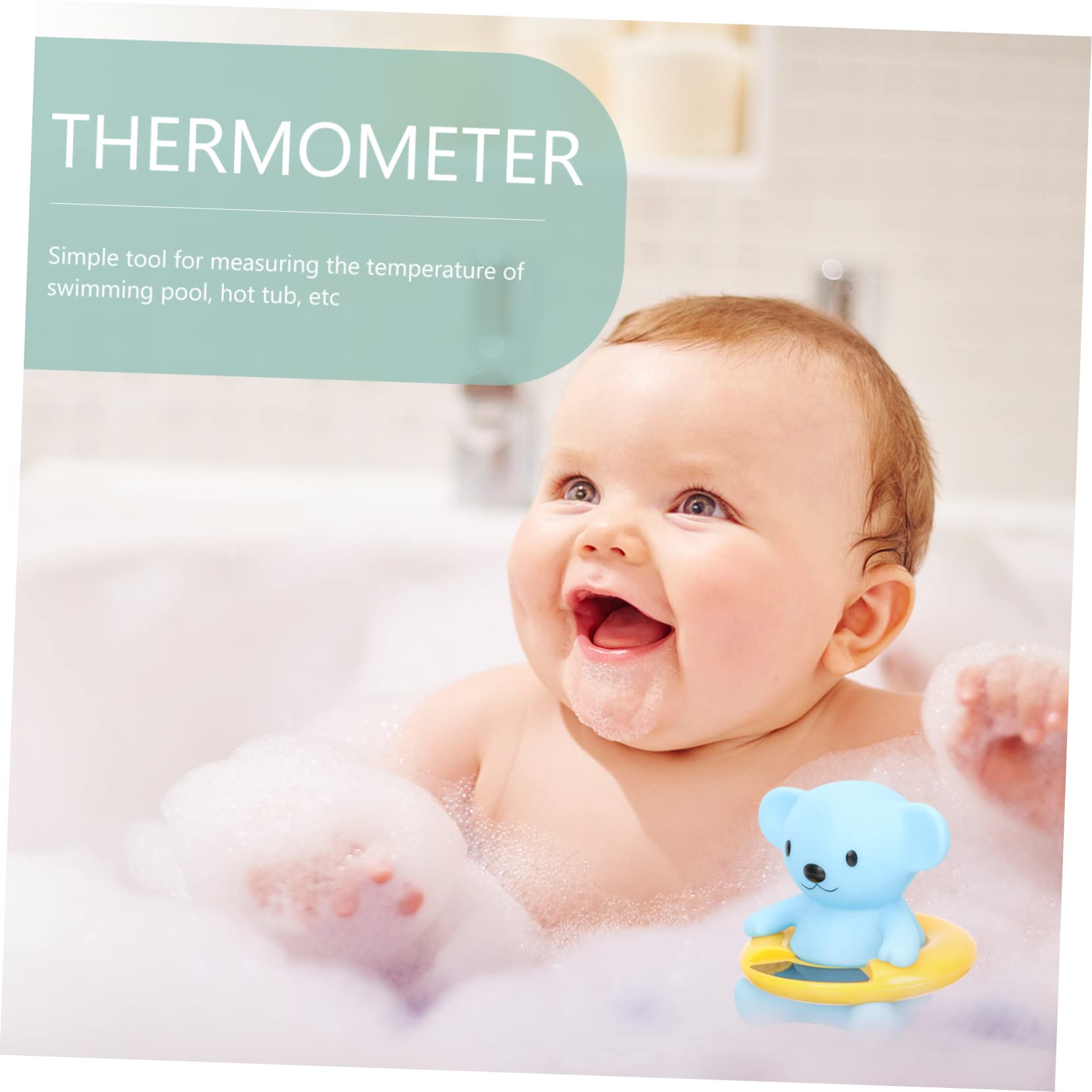 BESPORTBLE Thermomètre À Pour Prendre Un Bain Capteur De Température De L' Pour Tout-Petits Gel De Silice 3 Pièces