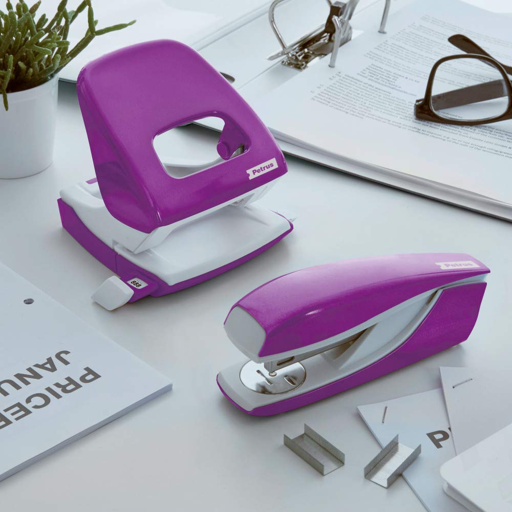 Petrus Heavy-Duty Office Stapler – 30 Sheets Capacity, Metal Build, Assorted Colors, Model 235 - View #9