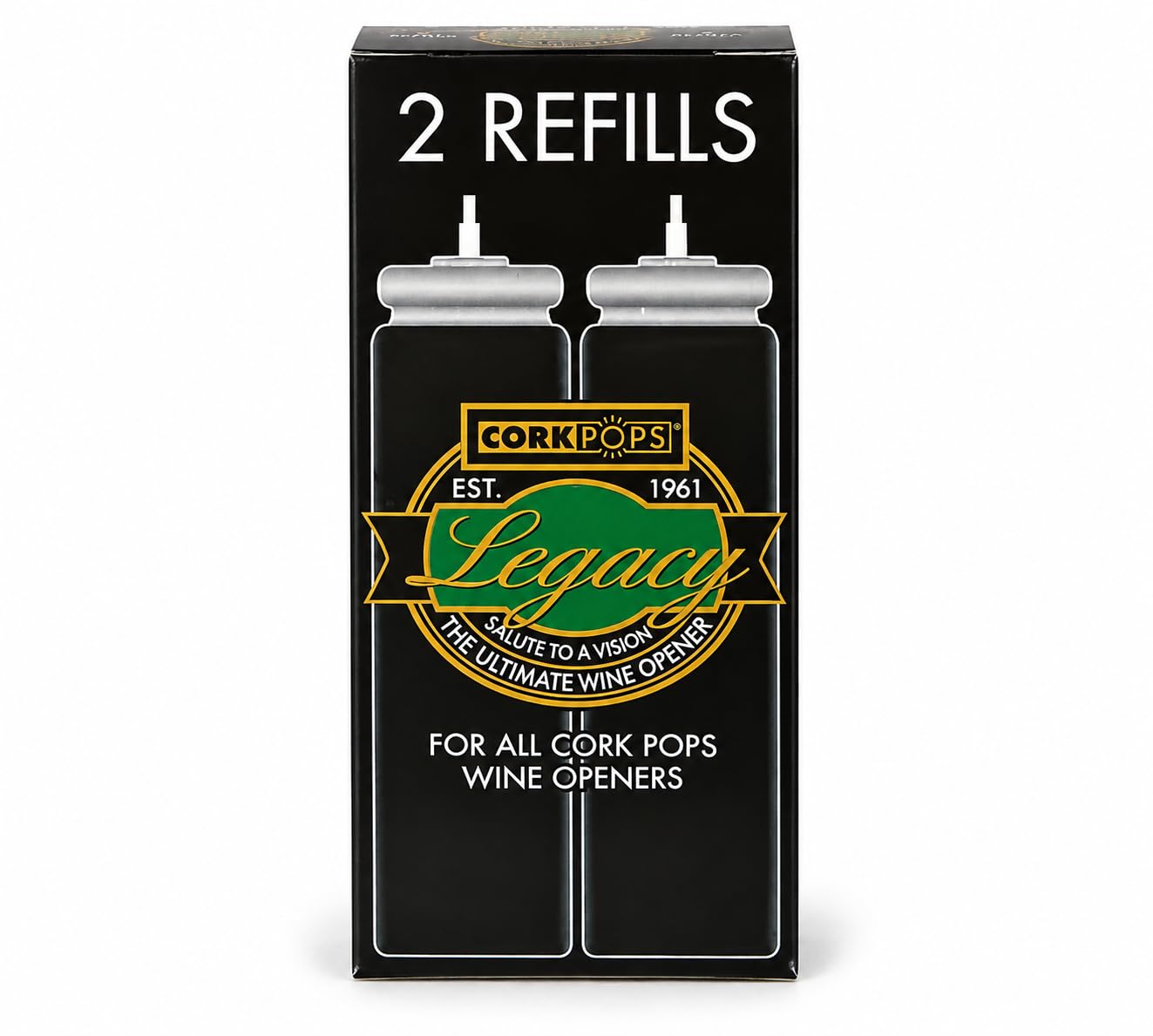 Cork Pops Refill Cartridges - 2 Pack -1 Cork Pops Refill Cartridges - 2 Pack -1