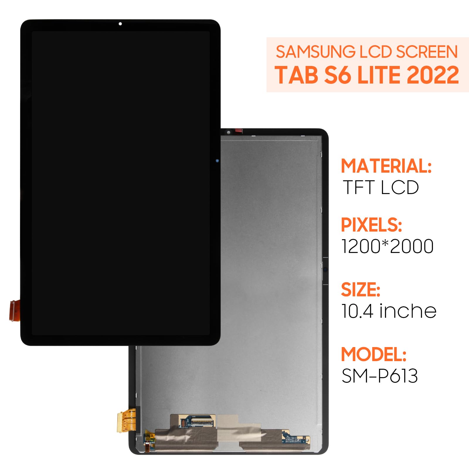 Amazon.com: Screen Replacement for Samsung Galaxy Tab S6 Lite 2022