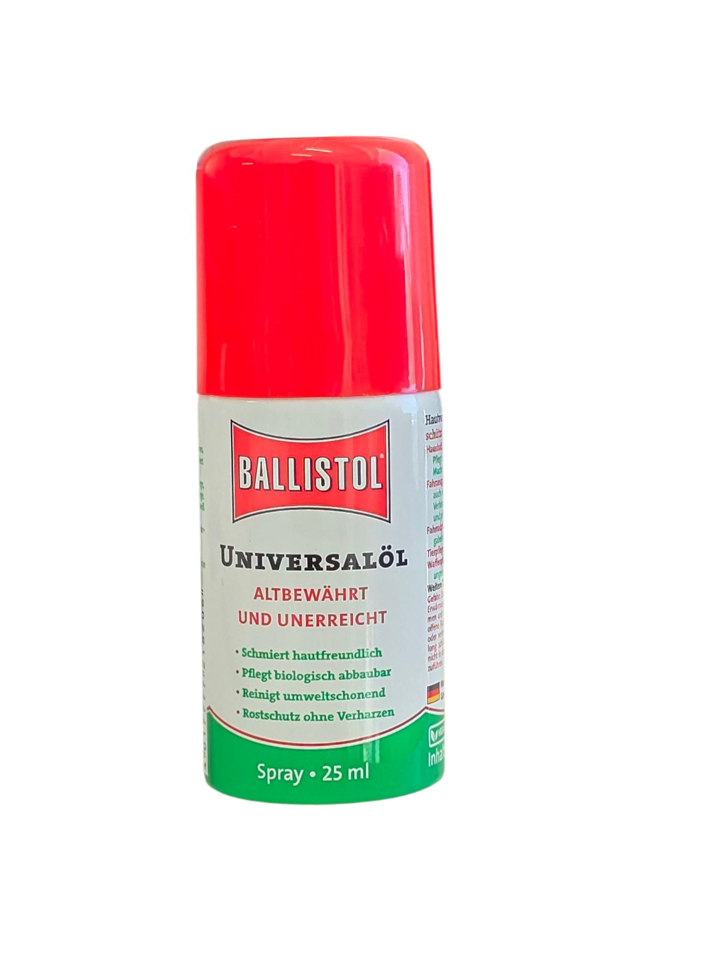 Ballistol Olio Universale per Pulizia di Armi Fucile Pistola per Legno, per Serrature Spray 25ml