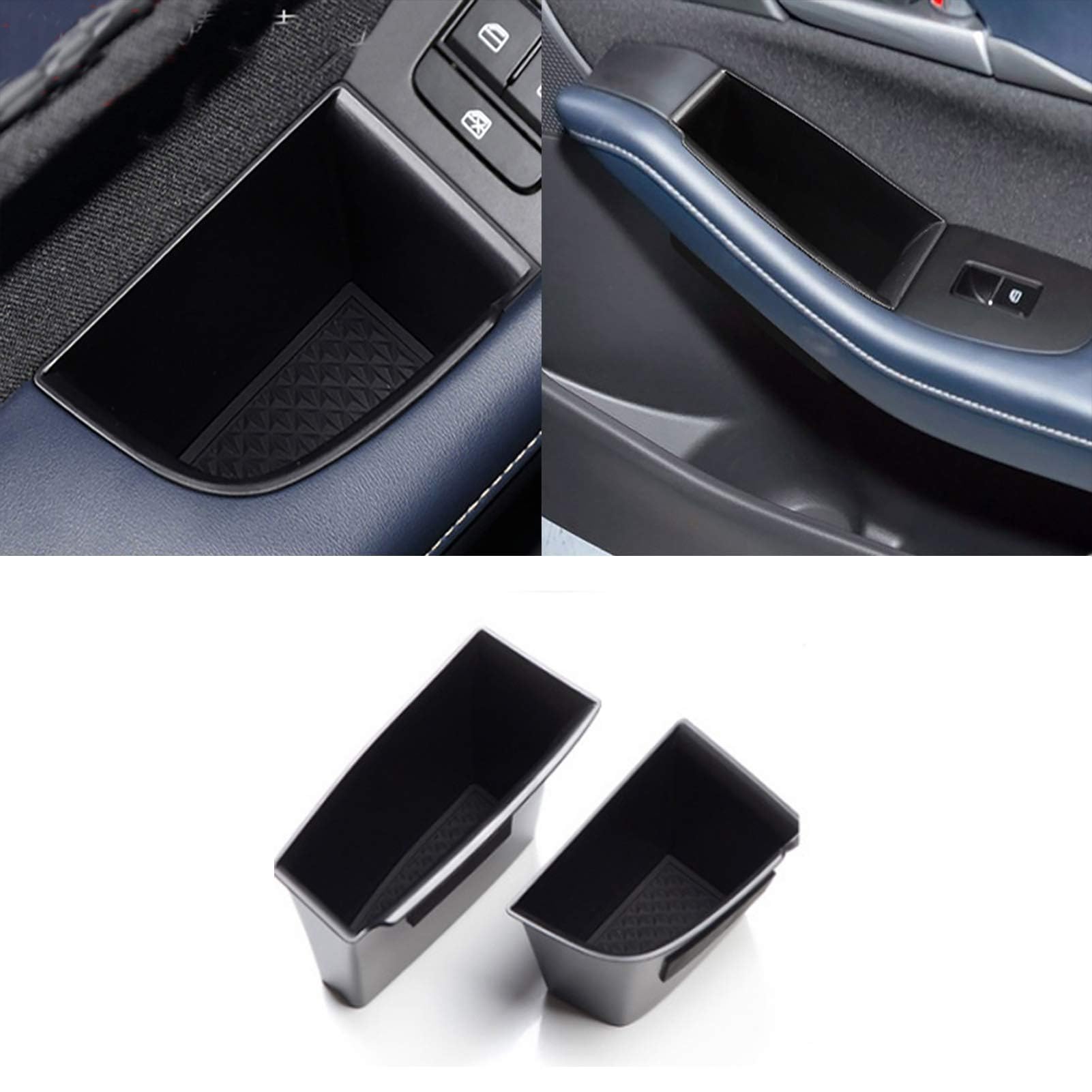 TTCR-II Compatible with Door Handle Organizer Tray Mazda 3 2019-2025, Fits for Door Storage Box Mazda CX-30 2020-2025 at Driver and Front Passenger Side (2 Pcs)