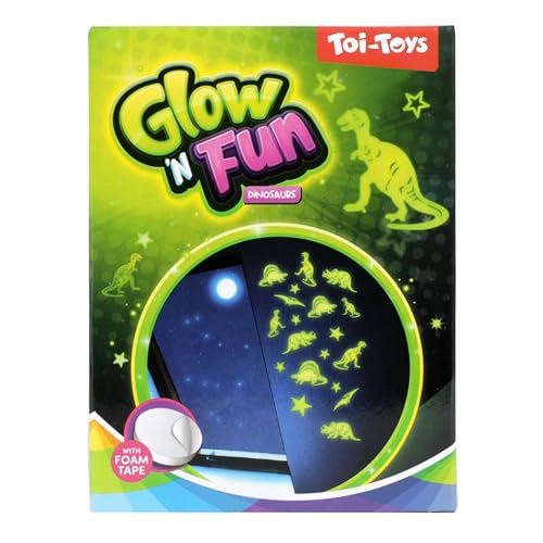 Toi-Toys Glow in the Dark Dinosaurier Spielzeug Set Dekoration