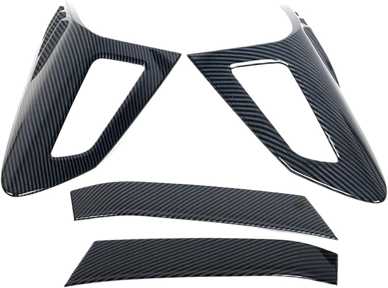 4Pcs Rear Back Lamp Tail Light Cover Trim Frame Protector Sticker Car Styling Accessory Compatible For Toyota CHR C-HR 2016 2017 2018(Silver)