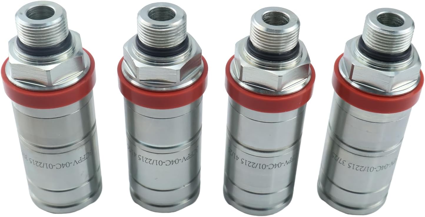 HOLDWELL 4Pcs Hydraulic Quick Release Couplings 5179558 Compatible with New Holland Tractor T4020 T4020V T4030 T4030F T4030V T4040CASE IH Tractor Farmall 65C 75C JX1060C JX1070C JX1075N JX1085C