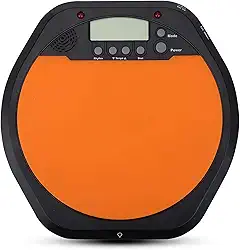 Generic Metrônomo de Almofada de Bateria Eletrônica Com Fone de Ouvido, Almofada de Prática de Treinamento de Baterista Digital Multifuncional para Entusiastas de Bateria, Design à Prova de