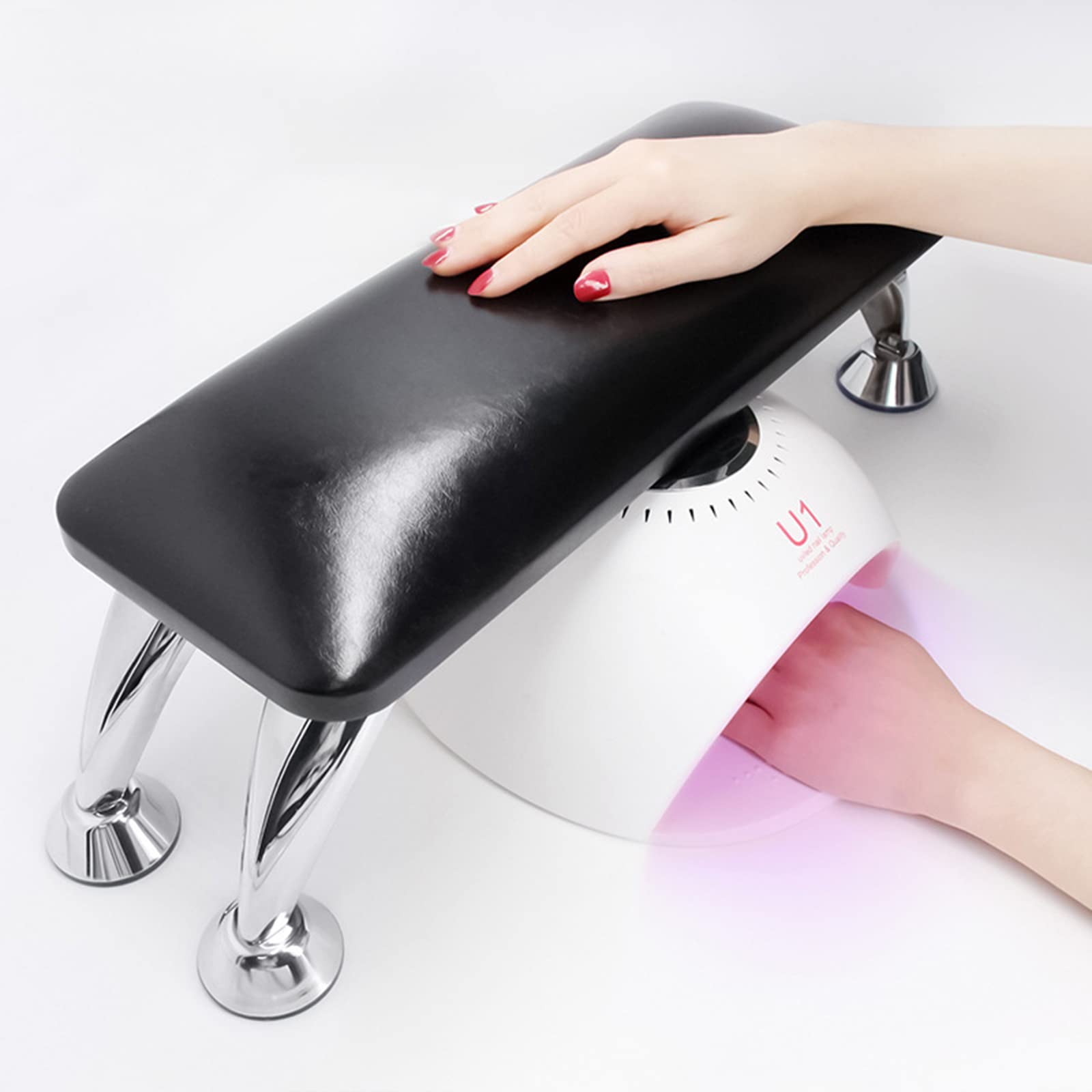 Cuscino poggiabraccia per unghie, in pelle di microfibra, supporto per manicure, per salone, tavolo, scrivania, set di tappetini