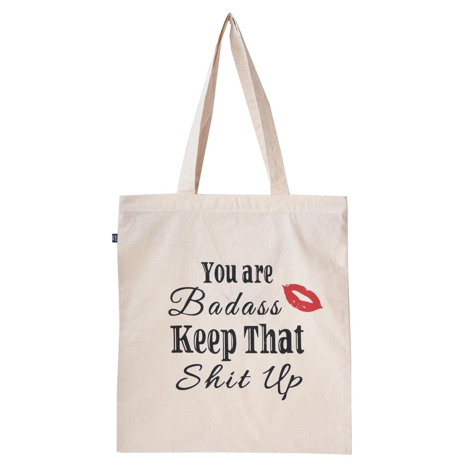 AQVAWomen's Cotton Canvas Reusable Tote Bags | Cotton Multi Purpose Trendy Shopping Grocery Bag With 15kgs Capacity