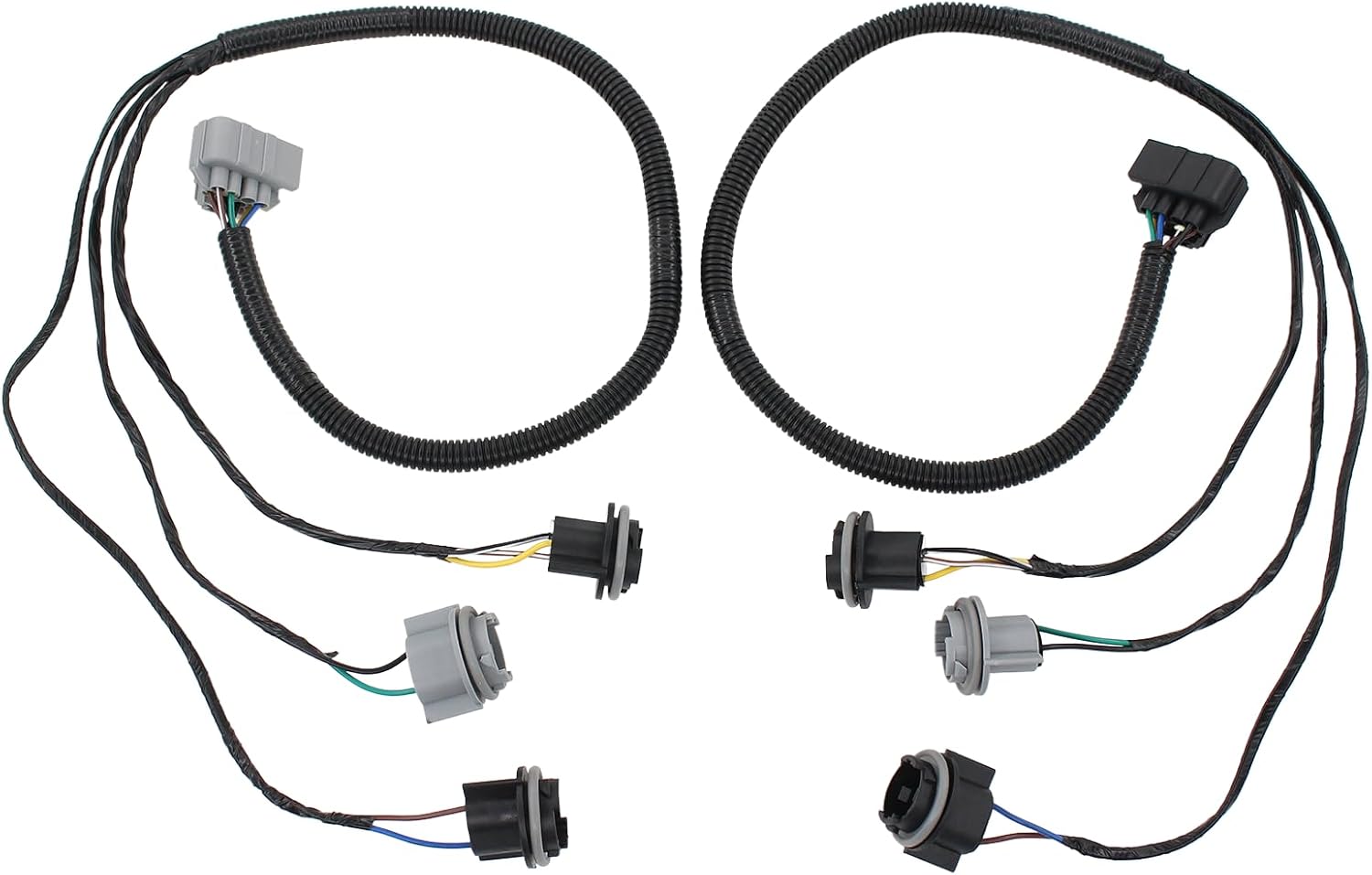Driver and Passenger Side Tail Light Wiring Harness Socket for Chevrolet Avalanche Silverado Suburban Tahoe GMC Sierra Yukon Cadillac Escalade 2005-2006
