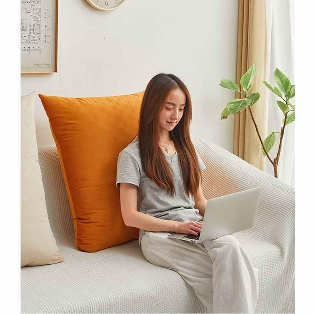 Velours Kussensloop 50x70,Set van 2 Kussenslopen 40x70 Cushion Covers for Sofa Pillows Kussenhoes Kussenhoezen pillow covers voor Woonkamer Bank Slaapkamer (Color : Yellow, Size : 60x70cm(set of 2