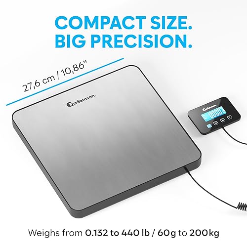 Miniatura 2 de Báscula de envío para pequeñas empresas  440 lbs0.35oz  Báscula postal digital de alta precisión con función de sujecióntara  perfecta para