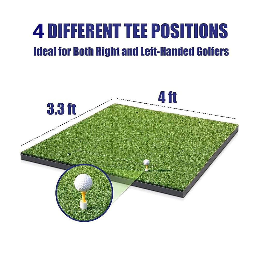 axGear Tapete de golf artificial para práctica en interiores y exteriores, 3 x 4 pies, diversión en el patio trasero