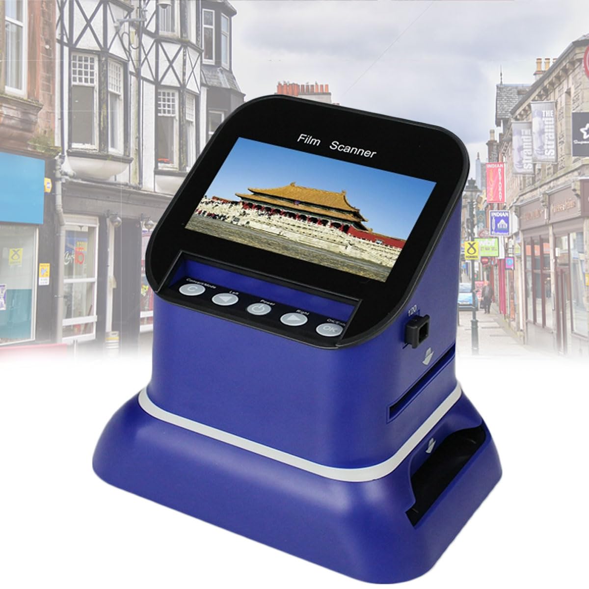 JOSBY Scanner per pellicole da 22 Milioni di Pixel, visualizzatore di Diapositive digitali da 4,3", converte 135, 120, 126, 127 Negativi e Diapositive in JPEG Digitale, con Scheda di Memoria 8G