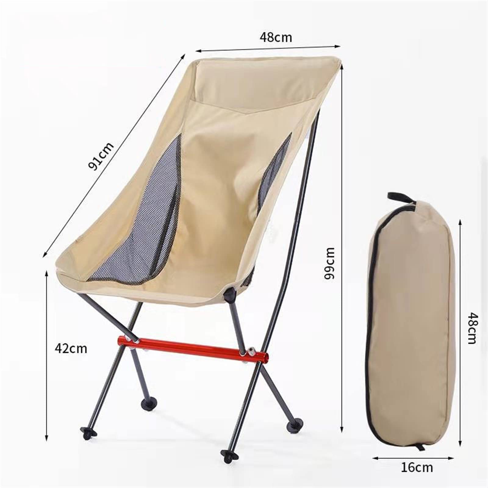 Składane krzesło przenośne składane krzesło kempingowe Outdoor Moon Chair składany podnóżek do uprawiania turystyki pieszej piknik krzesła wędkarskie siedzenia narzędzia good