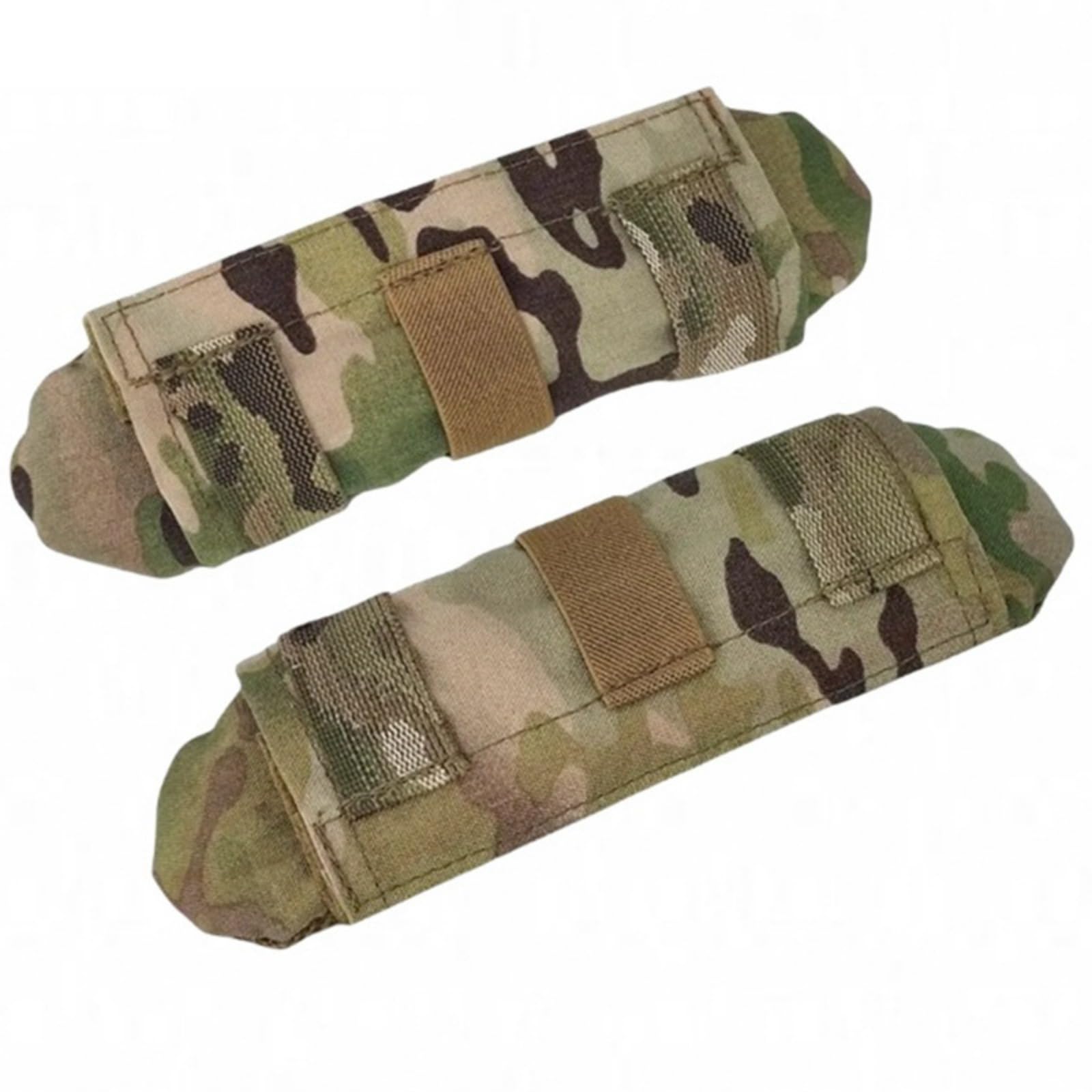 KWJTOY 1 Pair of Tactical Pads for Vest, Shoulder Strap, Backpack Accessories, Protective Pads for Hiking, Comfortable Mesh Protective Cushion, Brown
