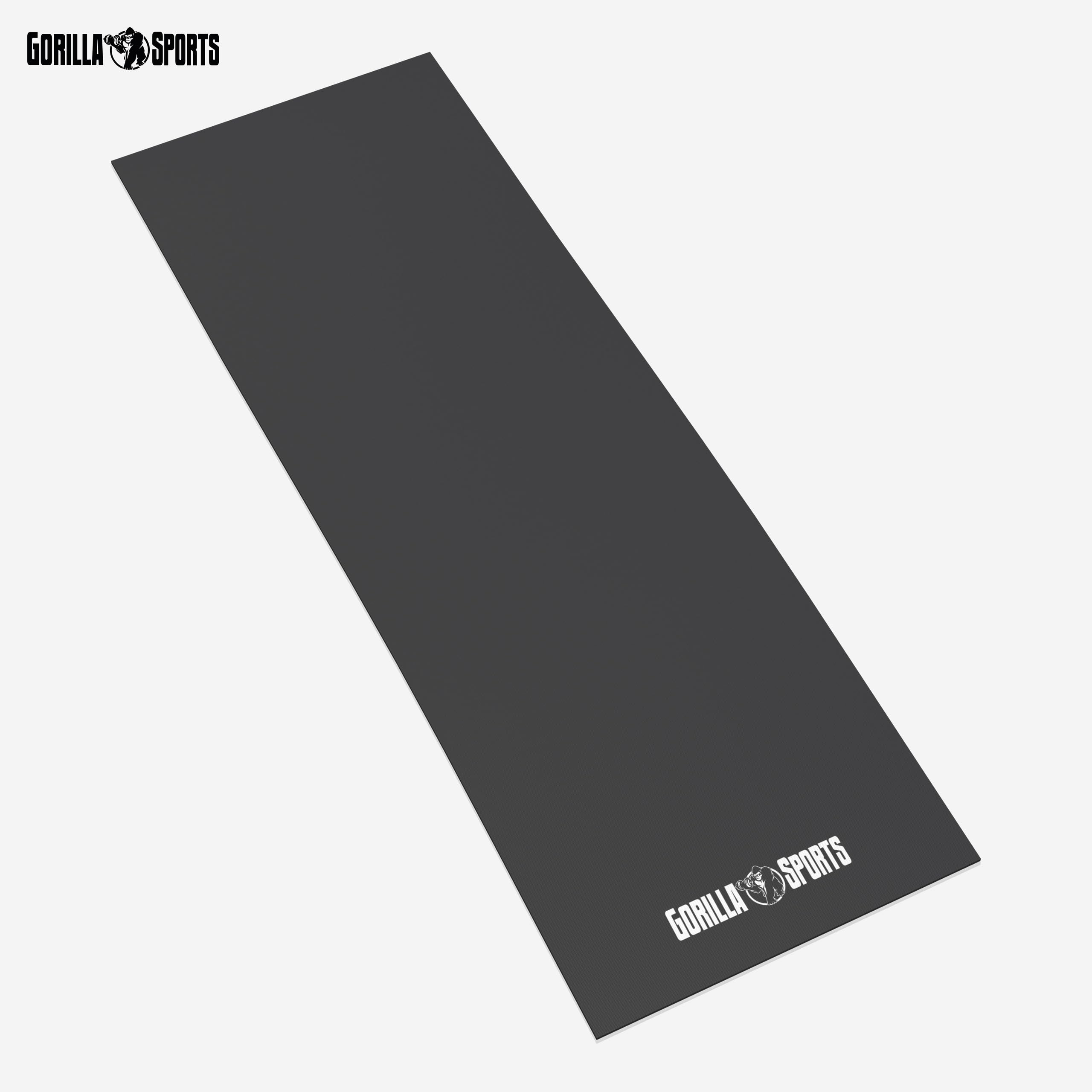 GORILLA SPORTS® Tapis de Protection de Sol - 180/120 x 60 x 0,6 cm, PVC, Antidérapant, Noir - Tapis pour Équipement de Fitness, Appareils de Musculation, Sport, Maison