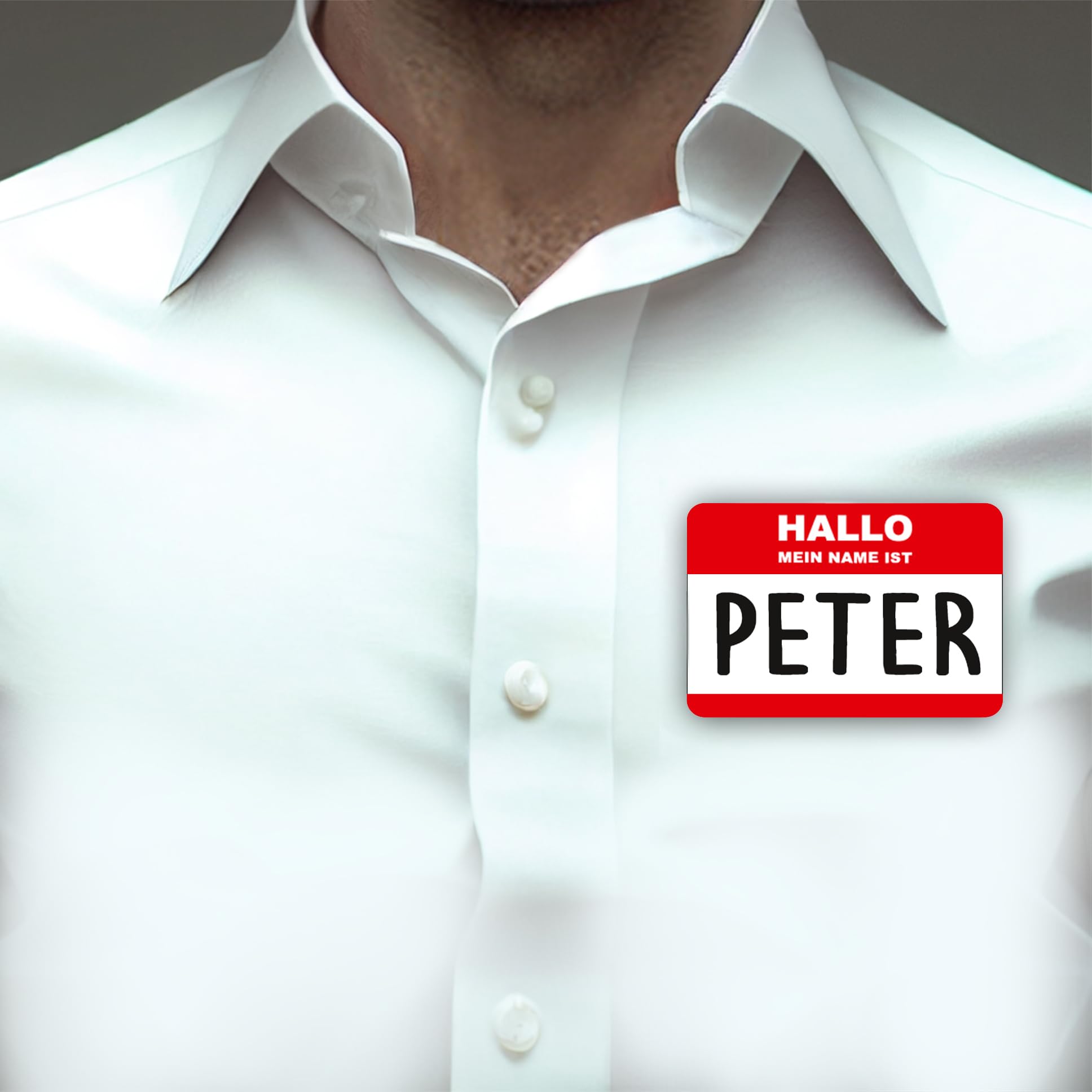 Hallo Mein Name ist.. German Name Plate Sticker Pack, 50 Pieces, 10.5 cm x 7.4 cm, colour - Image 2