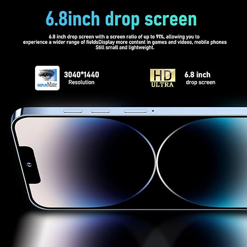 Miniatura 2 de xixaomiro Teléfono celular i14Pro Max 5G, teléfono inteligente Android desbloqueado, 8 GB+512 GB, pantalla LCD FHD de 6.8 pulgadas, cámara de 13