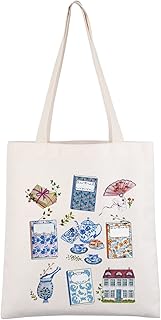 Jane Austen Novelty Gifts Jane Austen Books Tote Bag Pride and Prejudice Merchandise for Bookworm Bookish Literary Gift