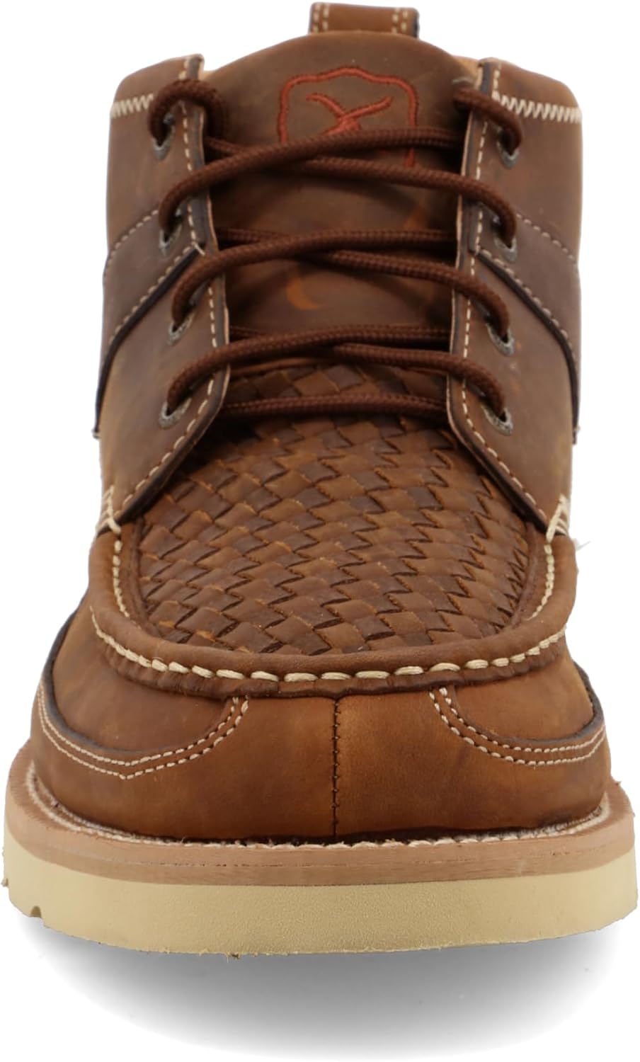 Twisted X Men's 4" Wedge Sole Boot, Round Toe, Woven Saddle & Oiled Saddle, 7 M - Image 7