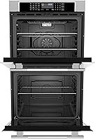 Vista 5 de Empava Horno Eléctrico de Doble Pared de 30 pulgadas Combo de Freidora de Aire Horno de Convección Empotrado 10 Funciones de Cocción con Pantalla