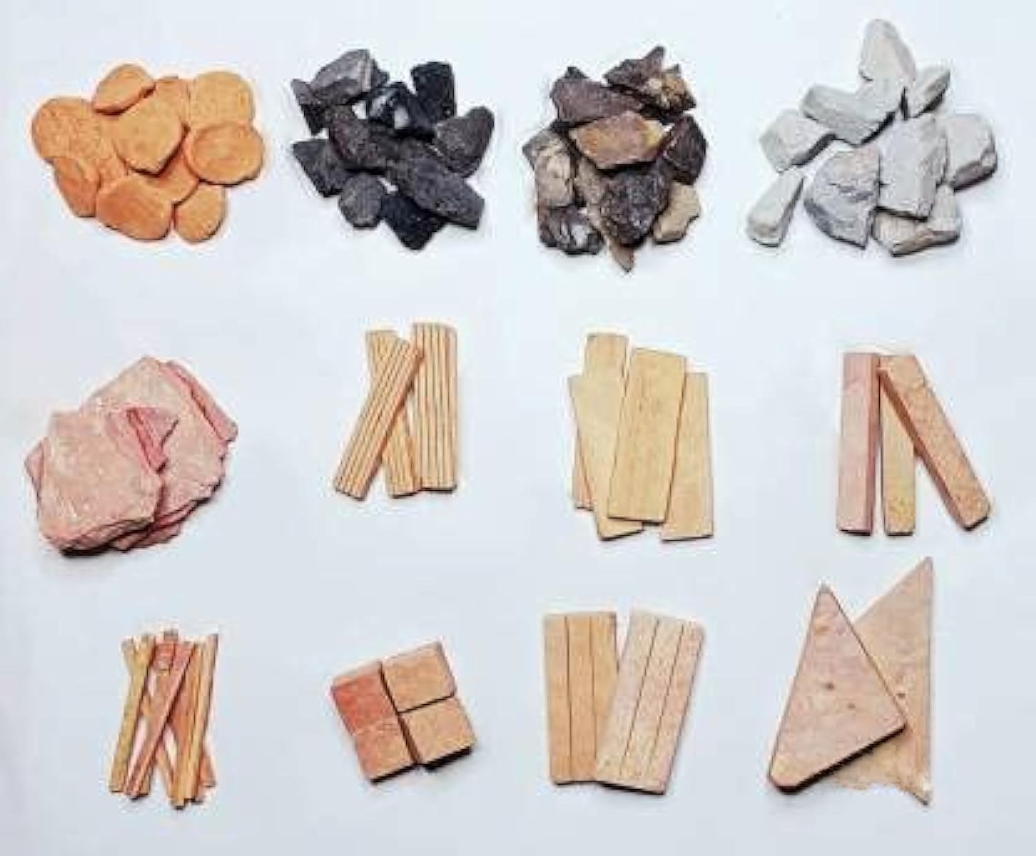 Subhsavitri 2 Kg All Red Colour Mix Slate Pencil Items And Nakumatt Clay Senki Bhuni Billards Chalk Box (10 Sticks)