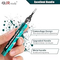 Vista 5 de JRready ST5255-05 Kit de herramientas extractoras de pines Herramienta de extracción de terminales con 5 puntas de repuesto para Molex Mini-Fit Jr.