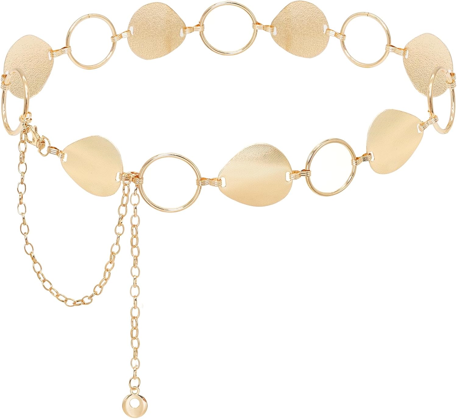 Fashion Waist Chain for Women Boho Metal Chain Belts for Jeans Dress