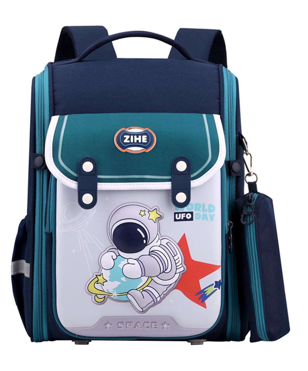 SellerFunPrimary School Backpack Cartoon Pattern Daypack Boys Girls Elementary Bookbag