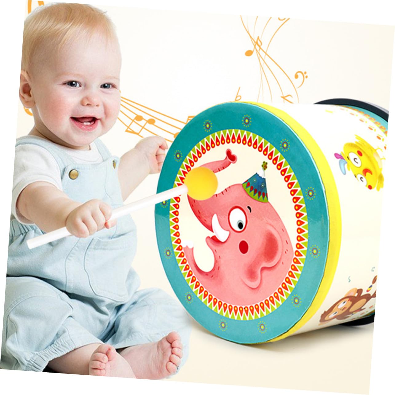 Juguete de Percusión de Madera para Golpear, Doble Cara, Infantil | Madera y Pvc, sin Rebabas, Cavidad Suave, Coordinación Mano-ojo, Aprendizaje Cognitivo
