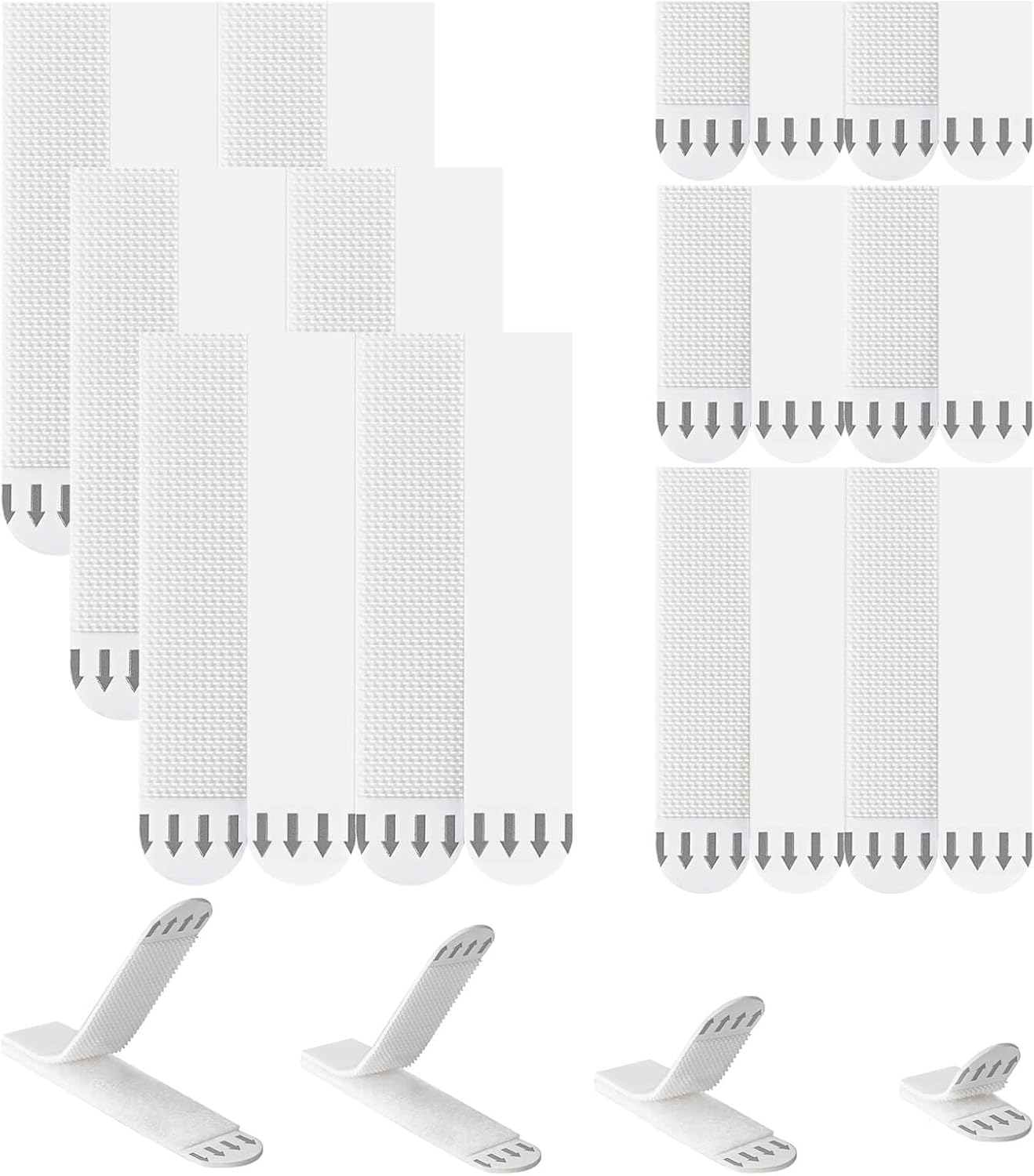 Heavy Duty Picture Hanging Strips, 24-Pairs(48 Strips) - No Damage Wall Hangers Without Nails, Adhesive Strip Kit, Picture Frame Hangers for Framed, Posters, and Home/Office Decor