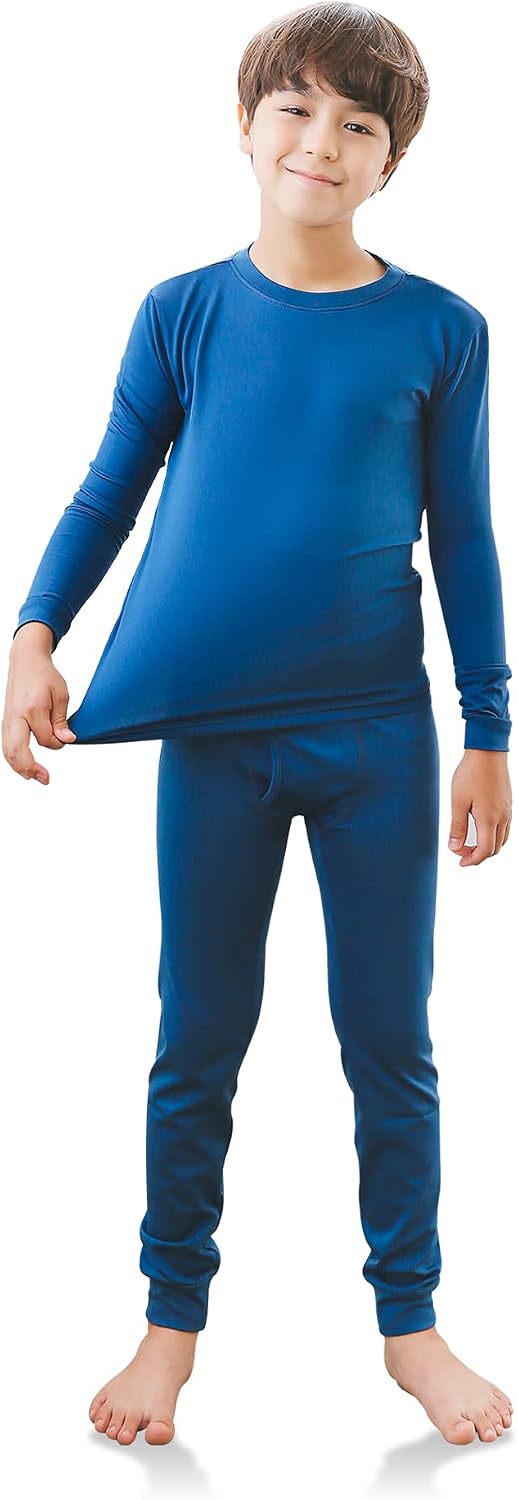 TINFL by Vaenait 4-14 Years Boys Kids Aeroheat Thermal Underwear Base Layers Warm Fleece Lined Pajama Long John Set