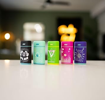 MK Lighter Torch Flame Pocket Lighter, Refillable and Multipurpose, Ideal for Candles, BBQ, Camping, and Everyday Use (Plur-Respect)