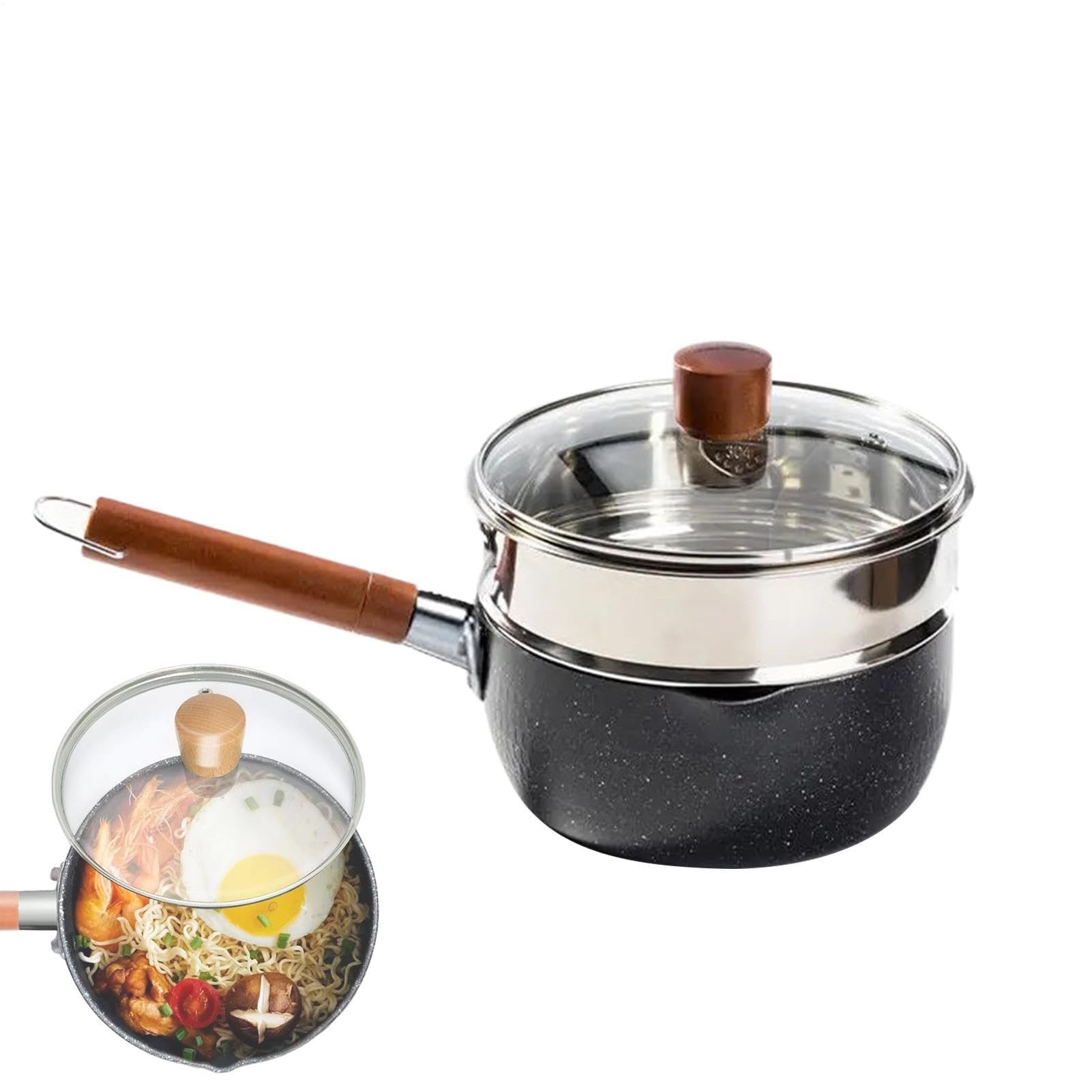 Casserole pour cuisson anti-adhésive avec panier vapeur
