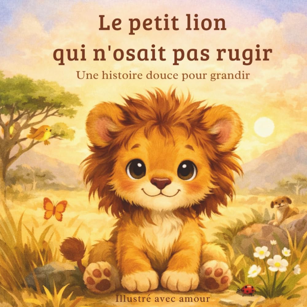 Le petit Lion qui n’osait pas rugir: Une histoire douce pour grandir (Léo le petit Lion)