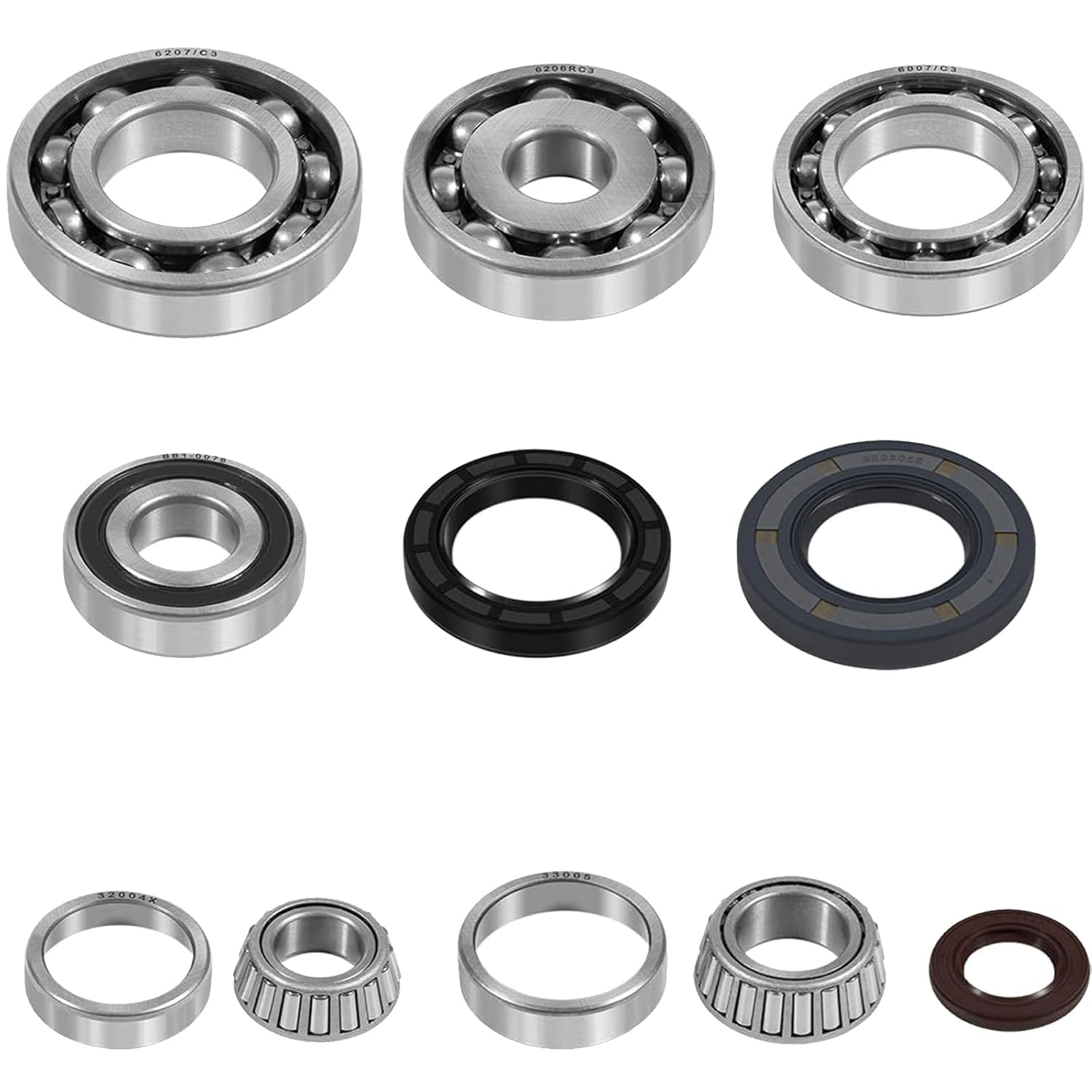 Gearbox Bearing & Oil Seal Repair Rebuild Kit for Suzuki Ignis 1.3/4x4 2000-2006 and Swift 1.3/4x4 INJ 2003-2010 (9 Pcs)